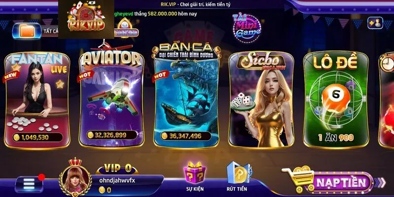 Hướng dẫn chinh phục game bắn cá Rikvip